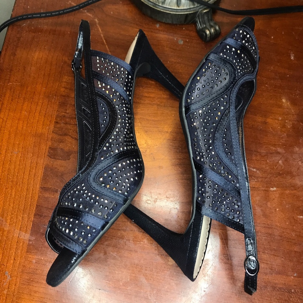 Black sparkle Heels